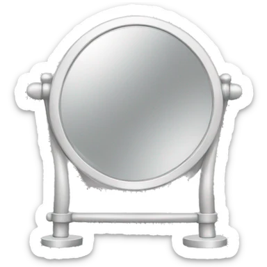 Vanity mirror sticker