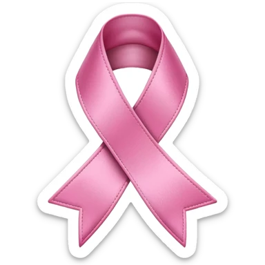 Breast cancer emoji sticker