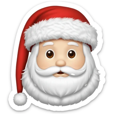 New Year's  Santa's Clous hat (without a person) sticker