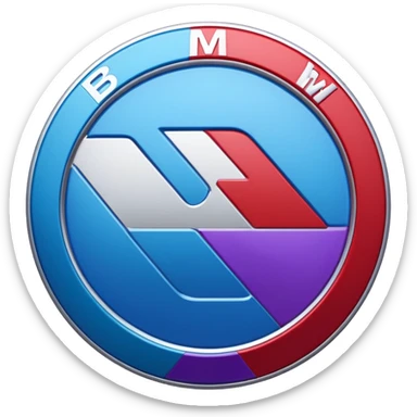 Logo M of bmw motorsport sticker