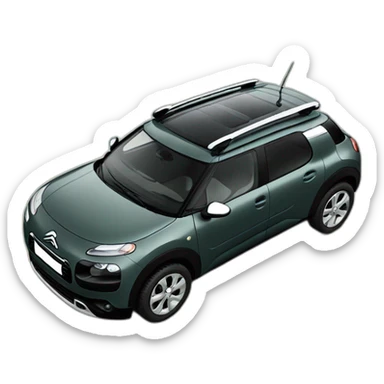 black Citroen cactus sticker