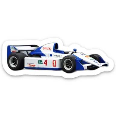 1991 ligier F1 car sticker