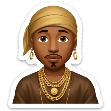 tupac qui chante sticker