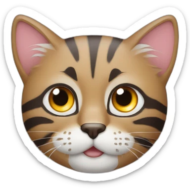 Gato riendo con lágrimas en sus ohos sticker