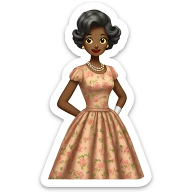 Beautiful vintage dress  sticker