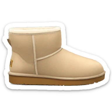 ugg mini beige sticker