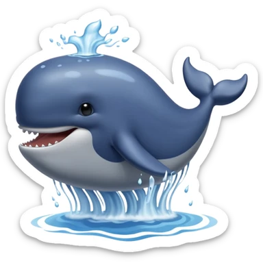 Water Spouting Whale sticker