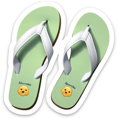 Abercrombie & Fitch Y2K flip flops sticker