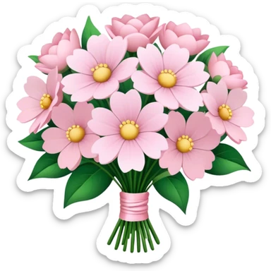 pale pink flower bouquet 🌸 sticker