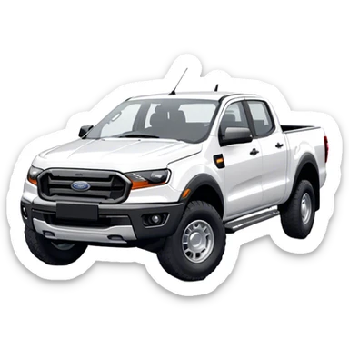 Ford Ranger - Ford (Model Year: 2022) (Iconic colour: White) sticker