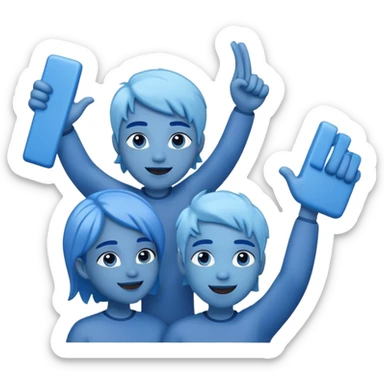 Authentic blue circle people connection. Instead of "networking," it's about cultivating meaningful relationships, being transparent, and lifting each other up. sticker