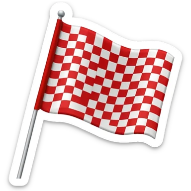 finish line flag sticker