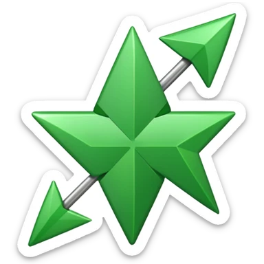 Create an emoji that shows a checkmark and an arrow pointing right. sticker