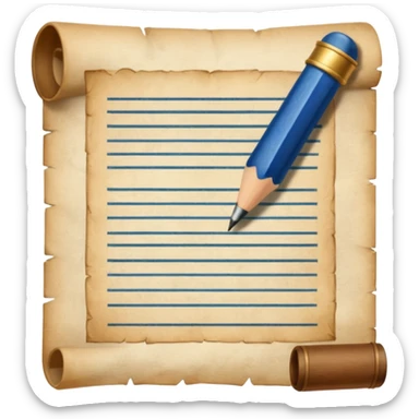 14 color blue old English writing  sticker