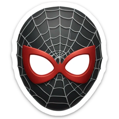 Marvel spiderman mask sticker