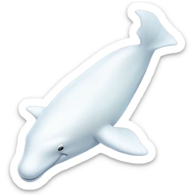 Beluga 2d sticker