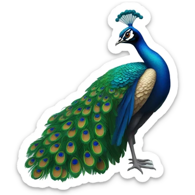 peacock sticker