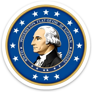Washington flag sticker