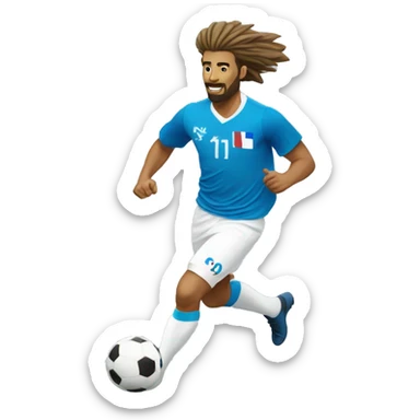 slovenian player running with ball wearing white yearsey sticker