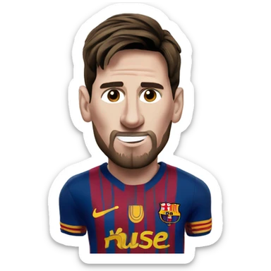 barcelona lionel messi sticker