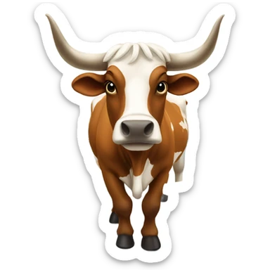 longhorn bull in a classroom sticker