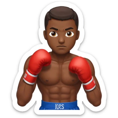 boxing champion sticker
