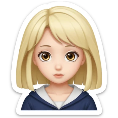 Anime girl cute sticker