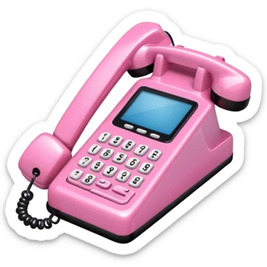 pink girly phone framed photo picture sticker