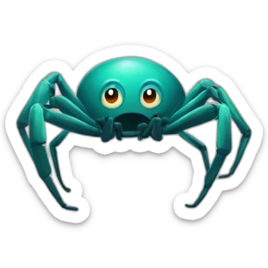 Une araignée au plafond sticker