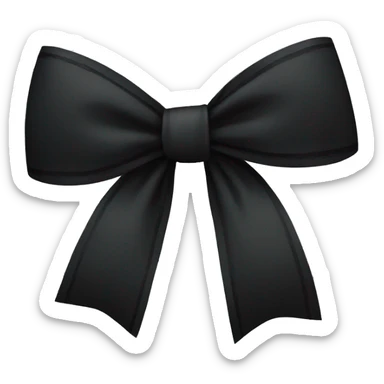 black bow sticker