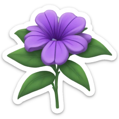 Purple flower sticker