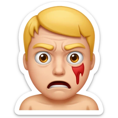 Upset and furious  sticker