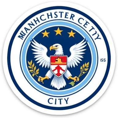 Manchester city logo sticker