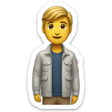 Très grande ville vu du dessus sticker