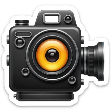 Camera retro sticker