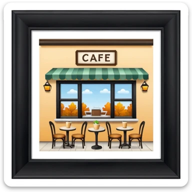 una cafeteria sticker