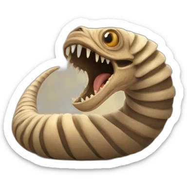 sandworm from the movie dune sticker