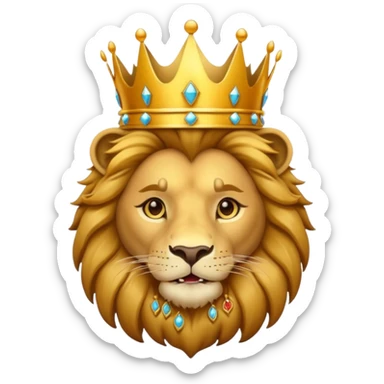 🦁 + 👑 sticker