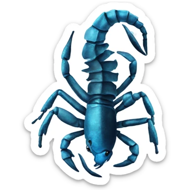 scorpio with blue sticker