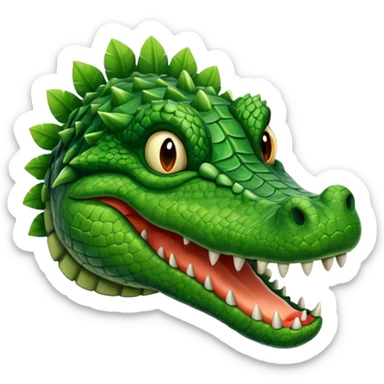 Hairy crocodile  sticker