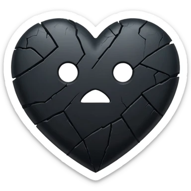 Black heart broken emoji i wana copy and past on my highlights name sticker