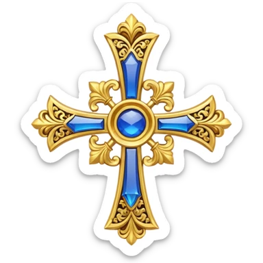 Russian Empire cross sticker