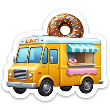 amazing donut truck sticker