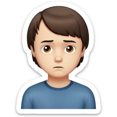 will's from stranger things sad sticker