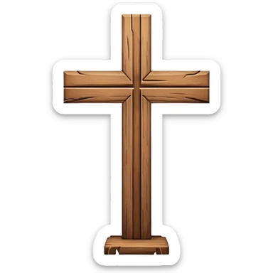 Christian cross  sticker