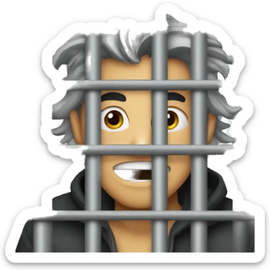 thief behind bars sticker