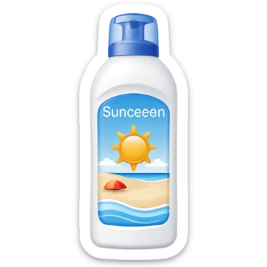 sunscreen sticker