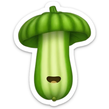 zucchini hat sticker
