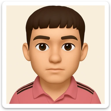 make this character look a little bit older, keep 3d-emoji style sticker