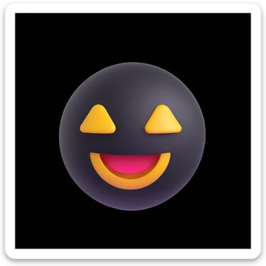 Convert this photo into a 3D emoji in Apple style, smooth and glossy, minimal details, white background. sticker